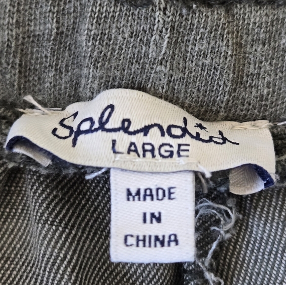Splendid Boardwalk Jogger Camo Print  Linen Blend Olive Green size Large - Picture 13 of 16